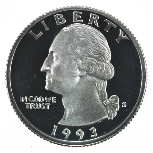 1993-S Washington Quarter 90% Silver Proof *8027