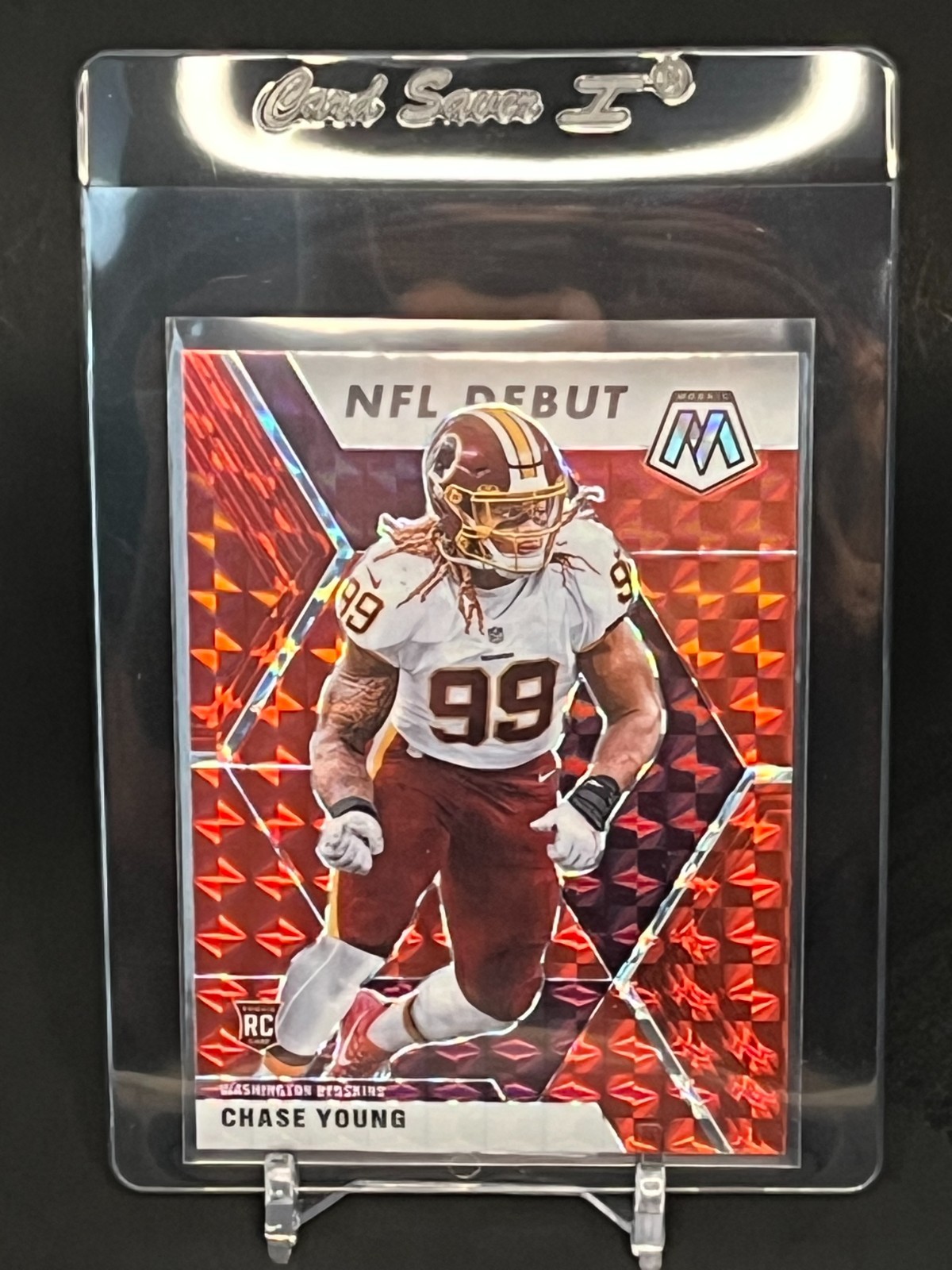 2020 Panini Mosaic - NFL Debut Chase Young #272 Red Mosaic Prizm (RC)