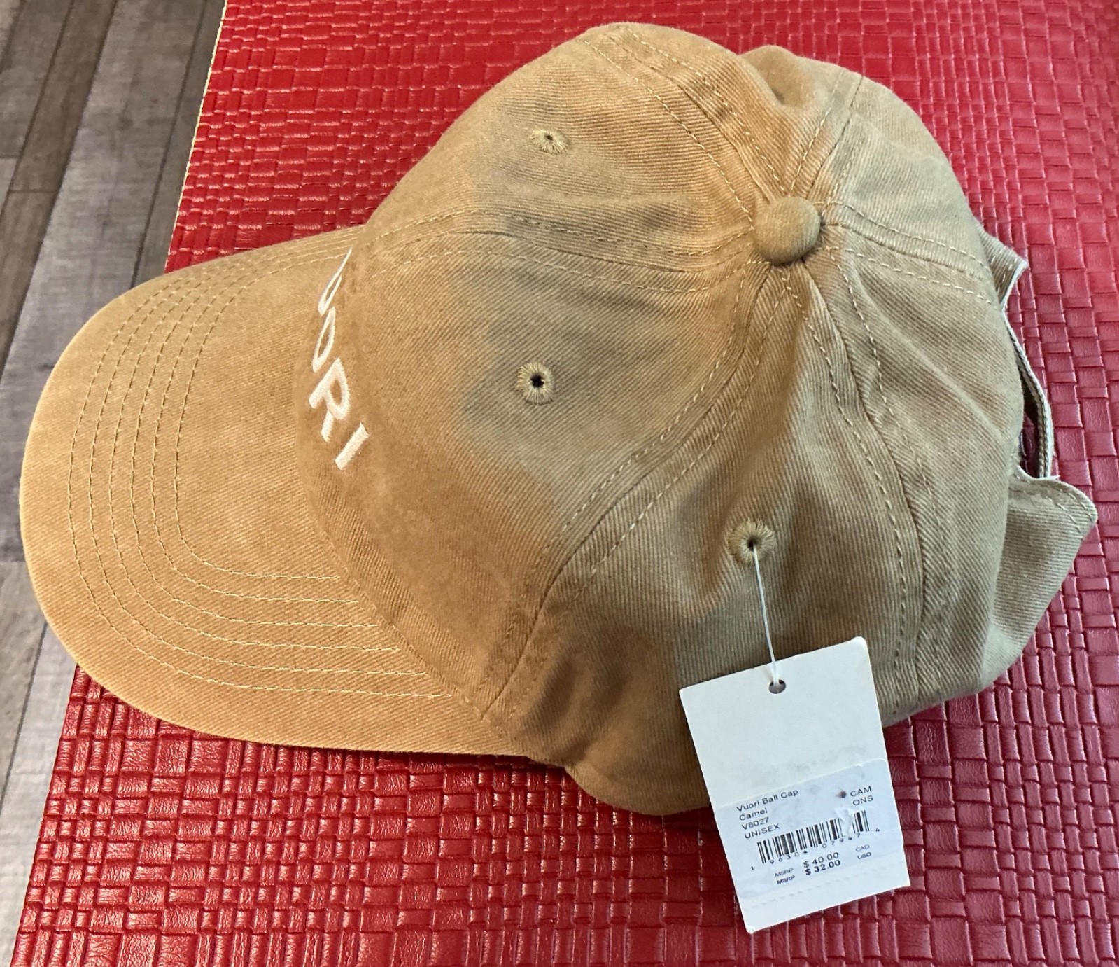 Vuori Ball Hat Camel Unisex Adult Adjustable Embroidered Logo Cotton New image 4