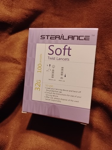 strei/lance Soft Twist 100 Lancets Size 32G exp. 1/28 - Picture 2 of 4