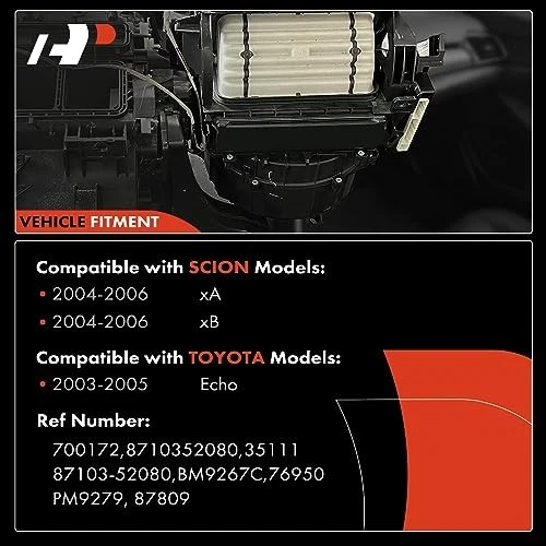 HVAC Heater Blower Motor for Scion xA xB 2004-2006, Toyota Echo 2003-2005 - Image 3 of 4