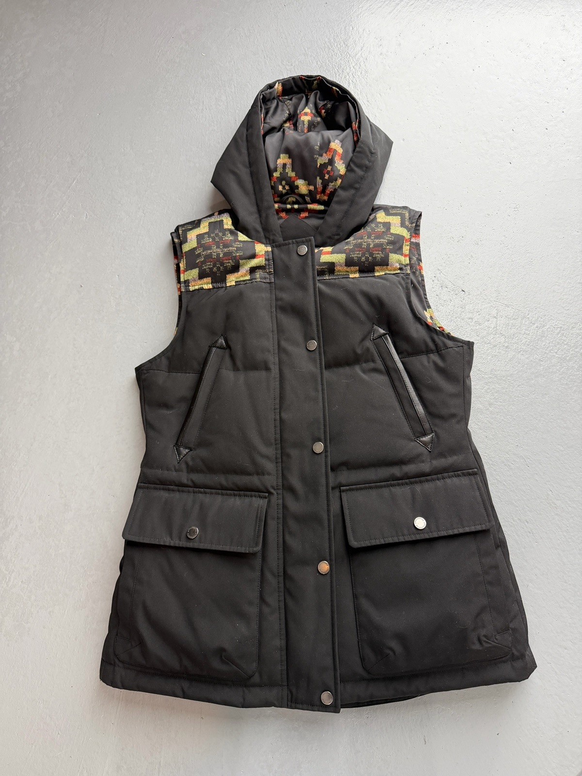 Pendleton Aztec  Duck Down Puffer Vest Womens Siz… - image 4