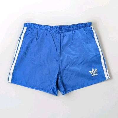 ADIDAS Sampdoria Glanz Nylon Shorts D5 blau Sporthose Fußball Vintage Retro Gym - Bild 1 von 4