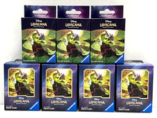 Disney Lorcana Ravensburger 65 Card Sleeves 80 Card Deck Case Lot Of 7 NIP