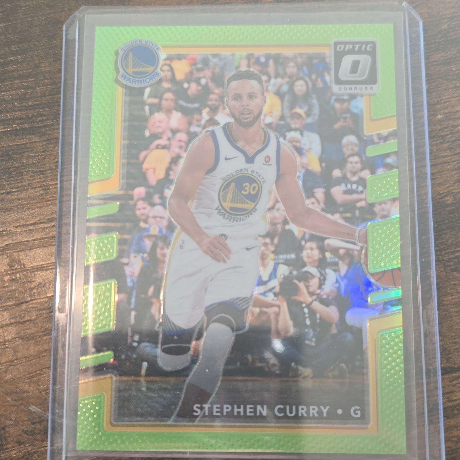 2017-18 Panini Donruss Optic - Stephen Curry #46 Lime Green Prizm /175 Warriors