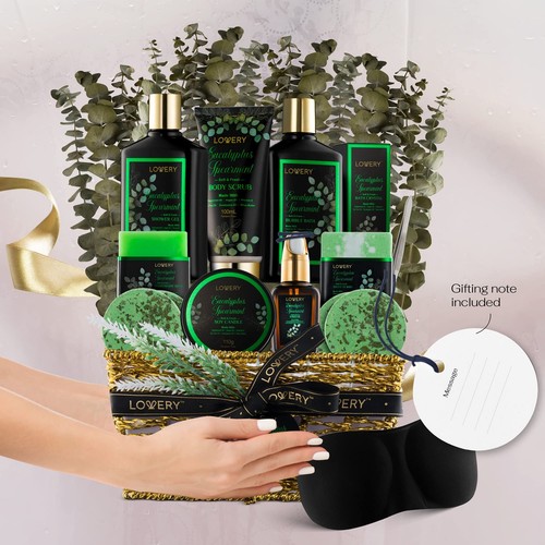 Eucalyptus Spearmint Bath Set, Home Spa Set with Natural Mint Fragrance, 17 P... - Picture 5 of 6