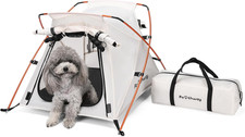 Dog Tent Cat Tent with Aluminum Poles and Camping Mat, Outdoor Waterproof Pet Te