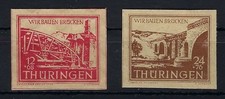 Th&uuml;ringen Mi 113 by + 115 by je ** und gep. Str&ouml;h BPP, ME 220&euro; (TT00815)