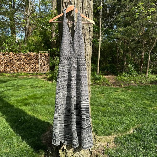 Rachel Comey Crochet Halter Midi Dress Size XS Black Natural Space Knit $648 - Picture 8 of 24