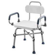 Uimoso Swivel Shower Chair with Arms and Back, Heavy Duty Seat, 500 lbs Capacity