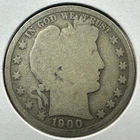 1900 50C Barber Half Dollar, Contains 0.3617oz of SILVER (88234)