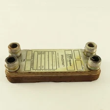 ITT 5-686-02-010-002 Brazepak 8" x 3" Plate Heat Exchanger 3/4" NPT Ports