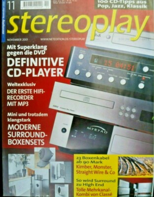 STEREOPLAY 11/01,CAYIN TA 30,LUA 5/3D,TEST LAUTSPRECHERKABEL KIMBER,STRAIGHT,usw