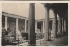 POMPEII, GARDEN OF TWO  MERCHANTS, Italy - Vintage 3.5 x 2.25 Inch PHOTO (1932)