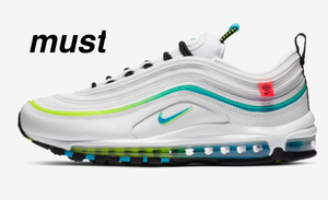 air max 97 white black blue