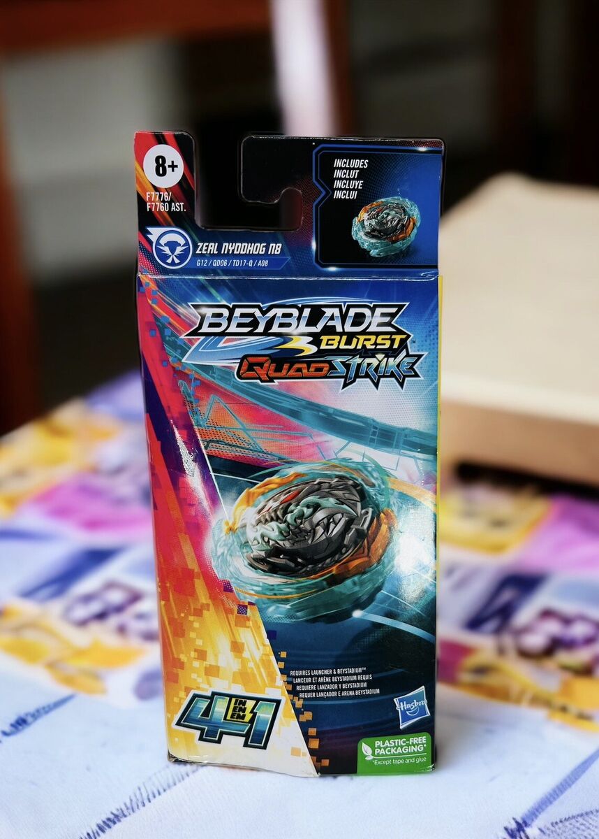 2023 BEYBLADE BURST QUAD STRIKE TOP 4 In 1 SINGLE PACK *Zeal Nyddhog N8* 2023 BEYBLADE BURST QUAD STRIKE TOP 4 In 1 SINGLE PACK *Zeal Nyddhog N8*