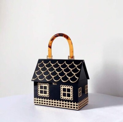 House Acrylic Handbag (Black) 