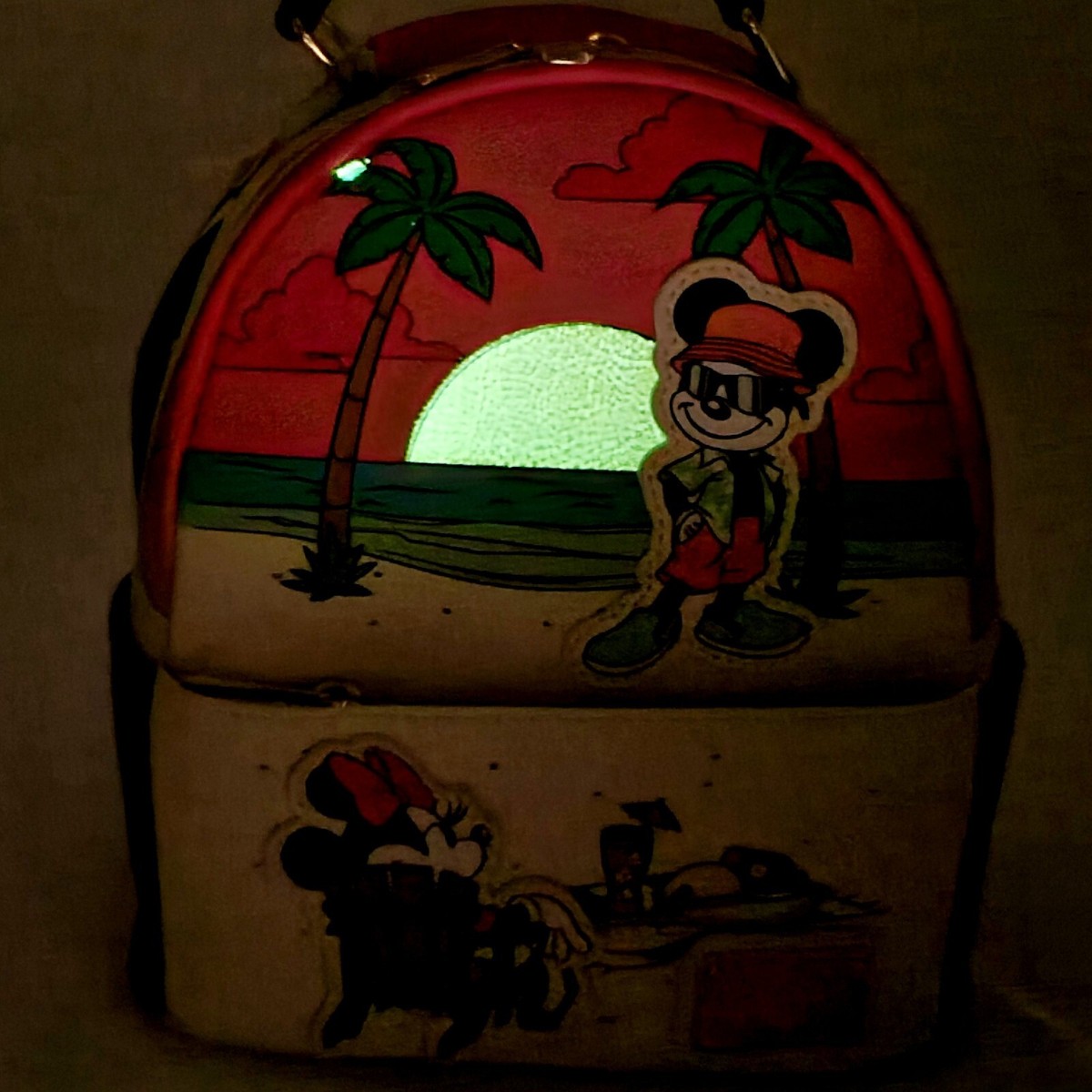 Loungefly 2024 Disney Parks Mickey Disney Sunset Beach Backpack NEW minnie Gear Up for Summer With This NEW Loungefly Backpack at  main image 3