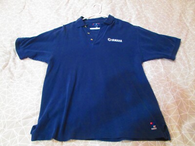Men s Yamaha Polo Size Large Navy Blue
