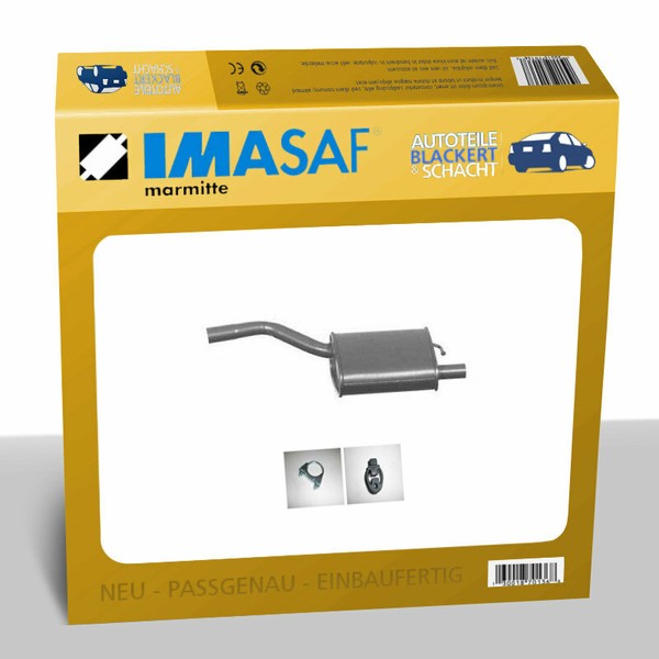 Imasaf Esd Auspuff Endtopf FüR Ford Focus SchräGheck 1.4 16V 1998-2004 + ZubehöR-image