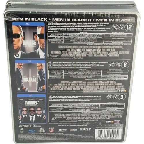 Men IN Black-Trilogie 1997-2012 - Gift Set Blu-Ray Steelbook 3 Films Métalbox B - Picture 3 of 7