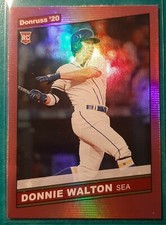 2020 DONRUSS HOLO PINK DONNIE WALTON RETRO 1986 ROOKIE #252 SEATTLE MARINERS