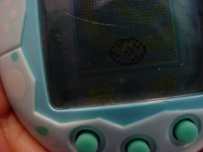 nice,working,original TAMAGOTCHI CONNECTION light blue w/white