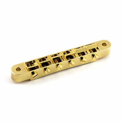 ABM 2500 Vintage ABR-1 Style Tune-o-matic Brücke 6-32 Pfosten (Gold, Messing)