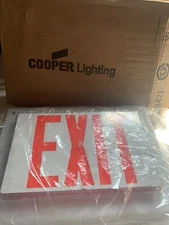 Cooper Lighting EXIT Sign Light Hardwire Red