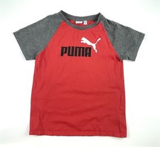 Kids Red Puma T Shirt Size Medium 10/12