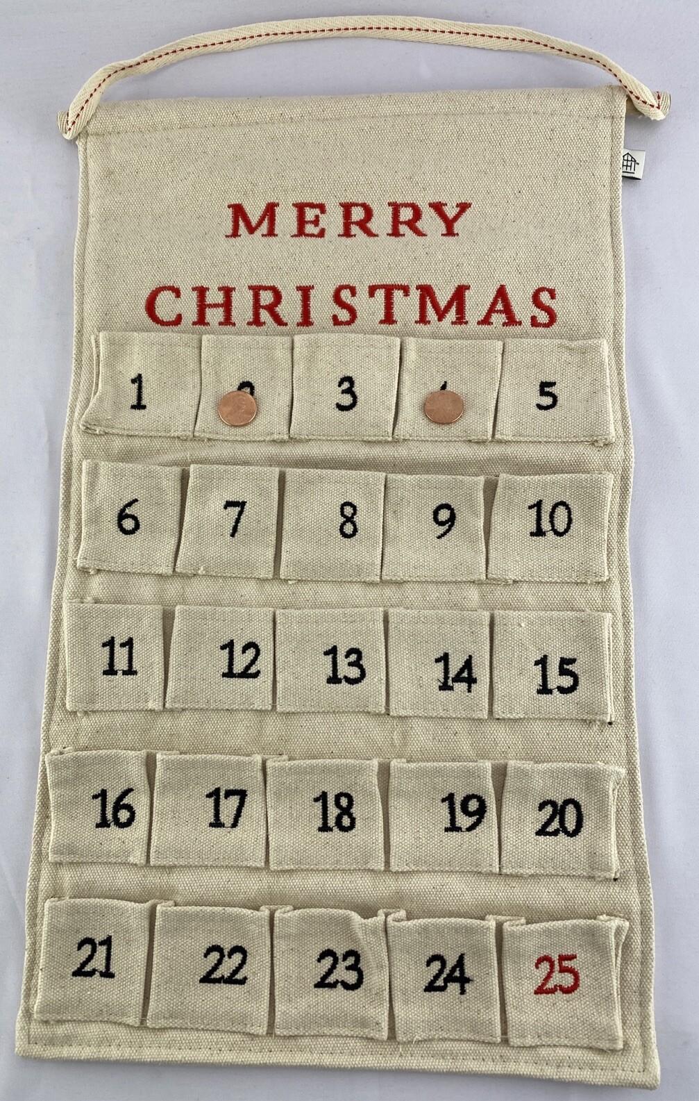 Magnolia Advent Canvas Christmas Calendar by Hearth & Hand  