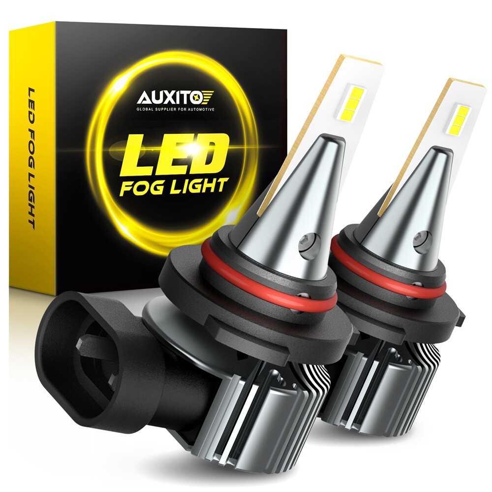 AUXITO Pair LED Fog Light Kit H10 9145 9140 Super Bulb Bright 6500K White 3000LM