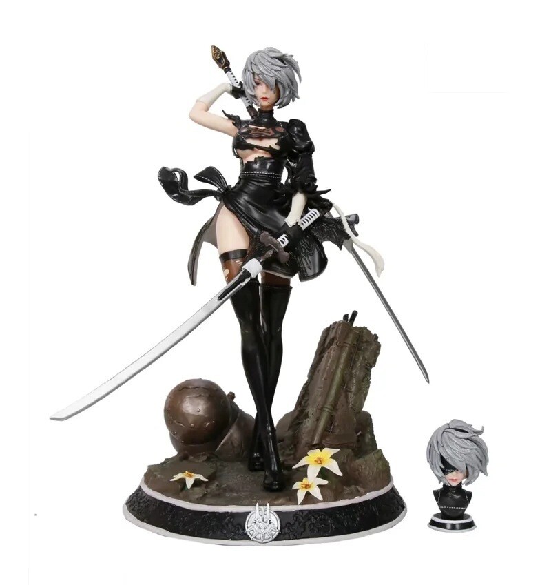 2B PVCフィギュア 約23cm ブラック NieR:Automata YoRHa No. 2 Type B PVC Action Figure 2B Statue