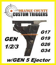 Gen-1/2/3 17/19/26/34 Genuine Glock Trigger Housing UPGRADED w/Gen5 Ejector 