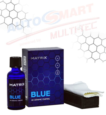 MATRIX BLUE 4D Keramik Versiegelung Coating 9H 3 Jahre 50ml + Zubehör  AutoSmart