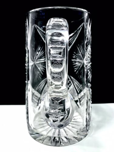 Jarra de agua American Brilliant Period Cut Starburst Diamond Fan Crosshatch - Imagen 2 de 12