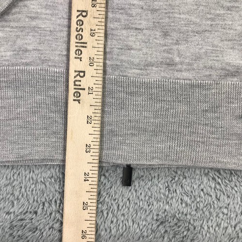 Naadam Sweater Womens Medium Full ZIp Hoodie Cashmere Grey Gray $295 Flint n675 - Picture 7 of 10