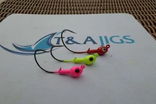 10 pack Vicious Strike T&A SWIM JIGS Redfish Trout Snook King Jig Heads 1/4 oz