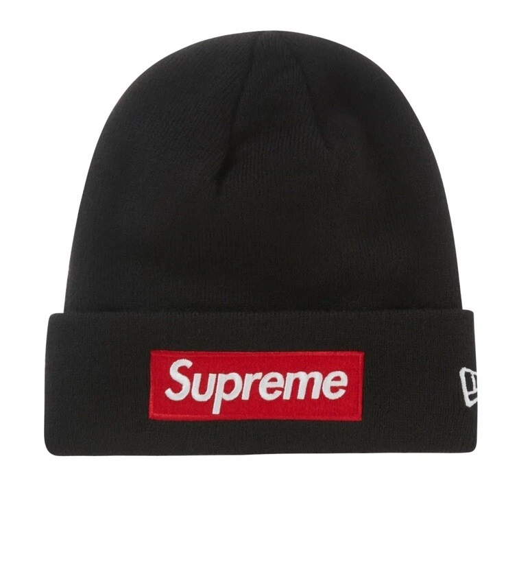 Bonnet noir Supreme New Era Box Logo FW22
