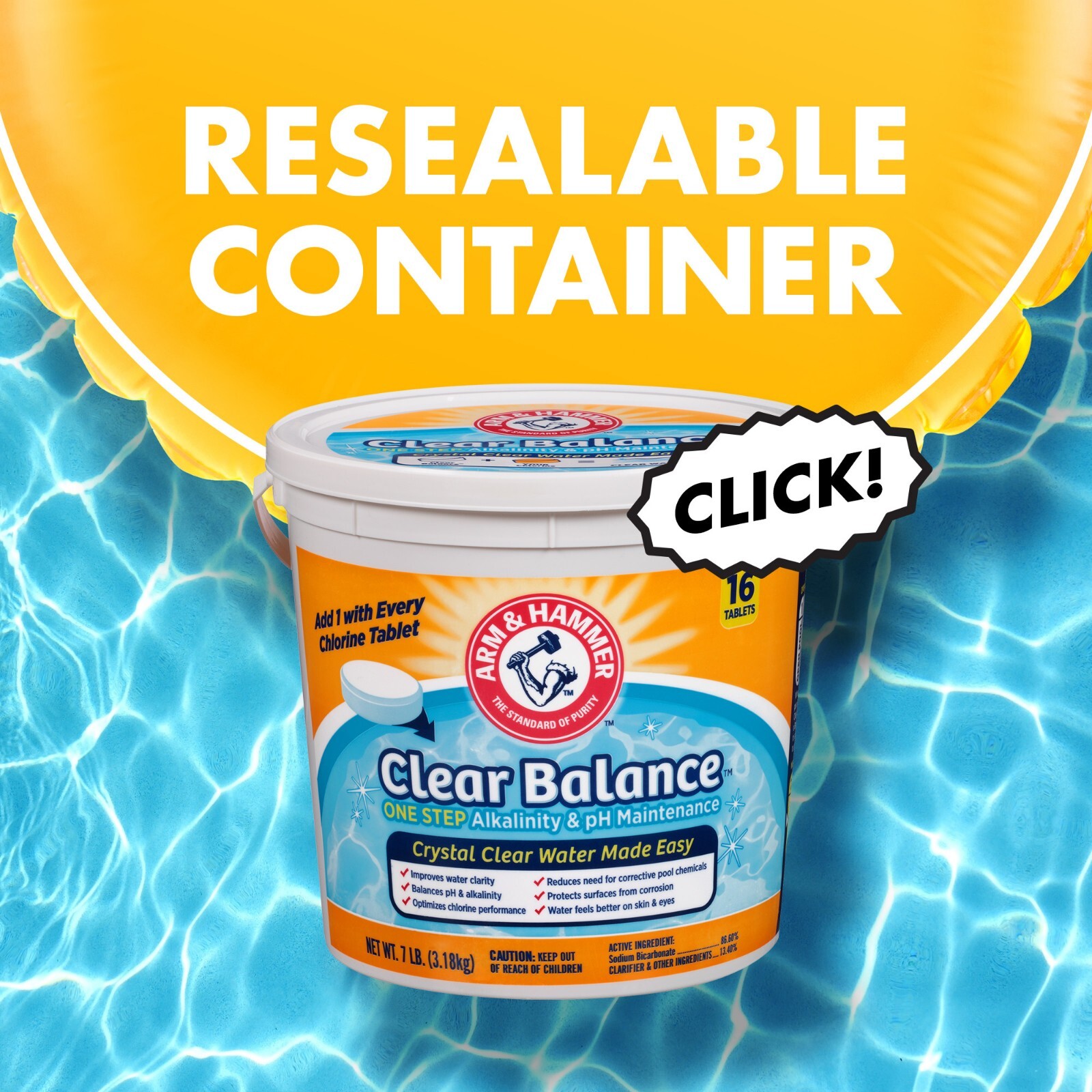 Clear Balance Swimming Pool Maintenance Tablets, 16 Count. NEW eBay