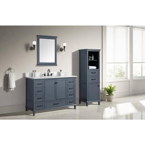 Home Decorators Collection Bathroom Vanity Mirror Rectangular Beveled Wood-Frame - Picture 2 of 3