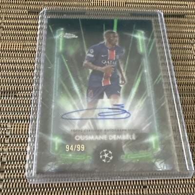 Topps UEFA Club Competitions 24/25 Ousmane Dembele Black Lazer Auto /99 