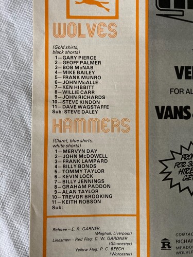Wolves HOME & AWAY 1975/76 League & Cup 1st Division some hand signed FREE POST - Picture 26 of 102