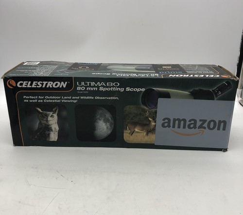 Celestron Ultima 80 Angled Spotting Scope 20-60x Zoom Eyepiece - Picture 2 of 13