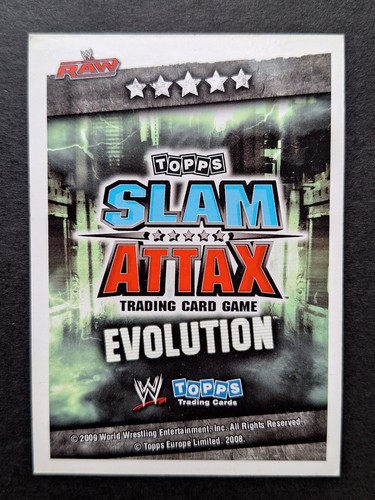 Jack Swagger Finishing Move Raw Card Wrestling Topps Wwe Slam Attax Evolution - Picture 2 of 2