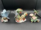 Lenox Garden Birds Porcelain Figurines: Bluebird, Hummingbird, &Tufted Titmouse