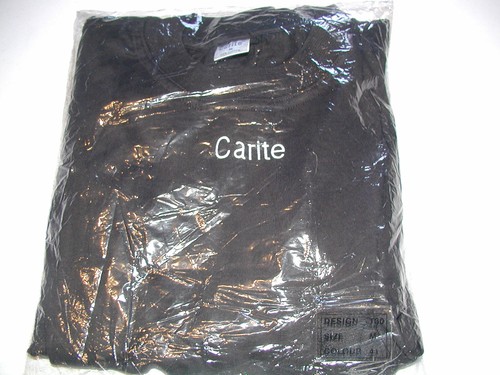 Camiseta deportiva mujer CARITE negra corte recto 100% algodón talla M NUEVA - Imagen 4 de 4