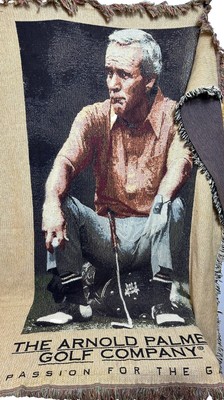 Vintage Arnold Palmer Golf Company A Passion For The Game Throw Blanket 48 x65 