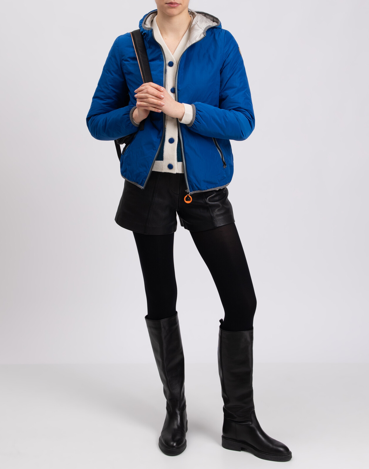 ALTRA Giacca CRUST REVOLUTION taglia S imbottita trapuntata interna con cappuccio bordo a righe