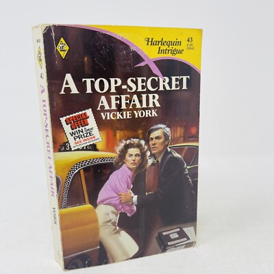 Top-Secret Affair Vickie York 1986 Harlequin Intrigue PB Vintage Romance